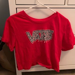 cropped shirt vans